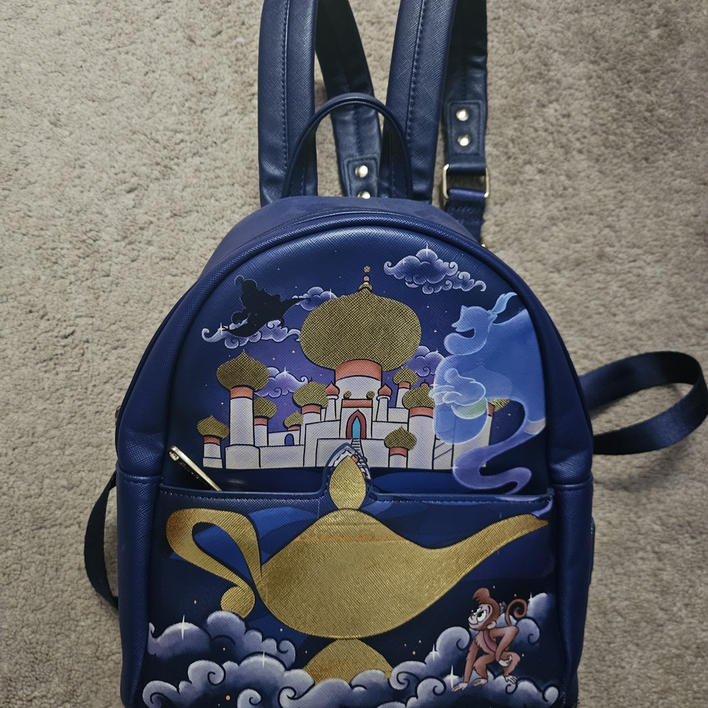 Aladdin And Jasmine Castle Loungefly Backpack
